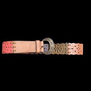 Fossil Multicolor Leather Belt With Antique Bucklebelt  Women M